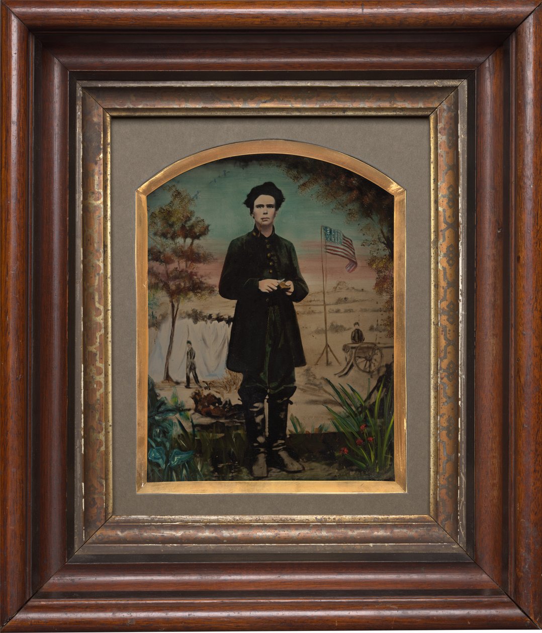 Sisällissodan sotilaan muotokuva tekijältä American 19th Century