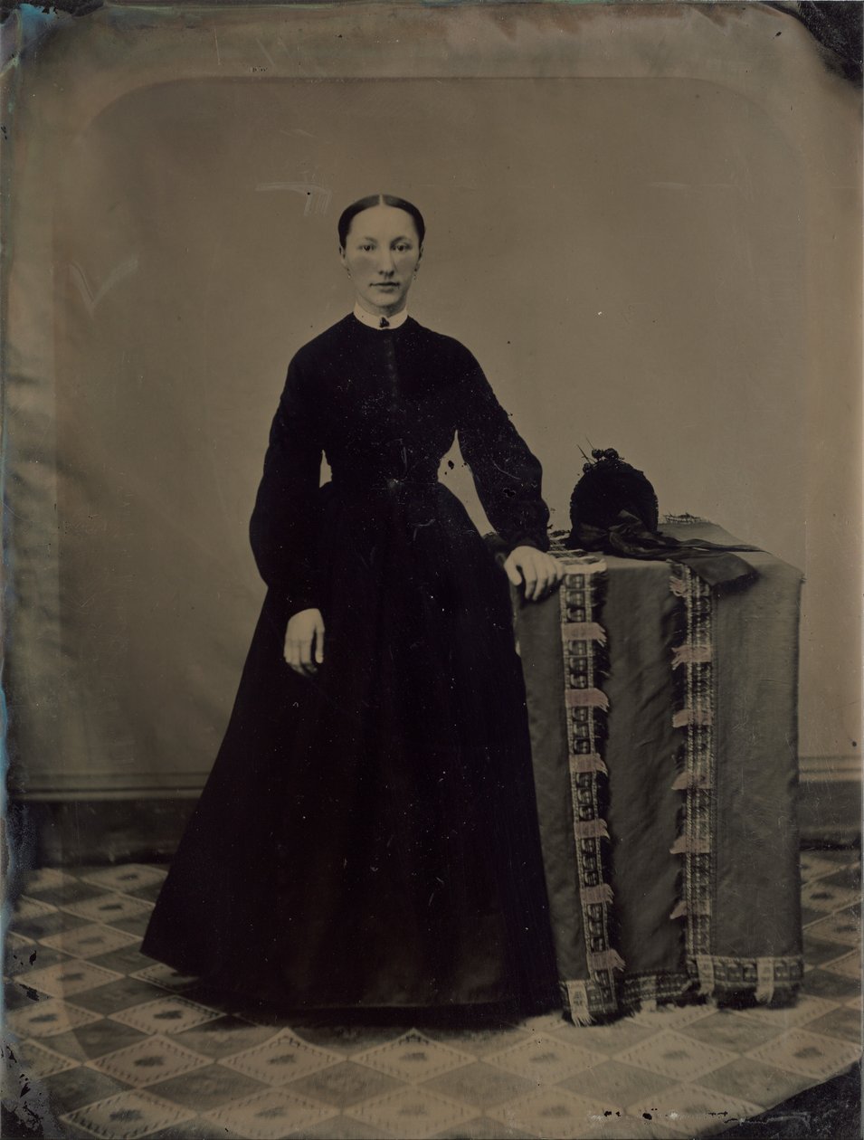 Sisällissodan lesken muotokuva tekijältä American 19th Century