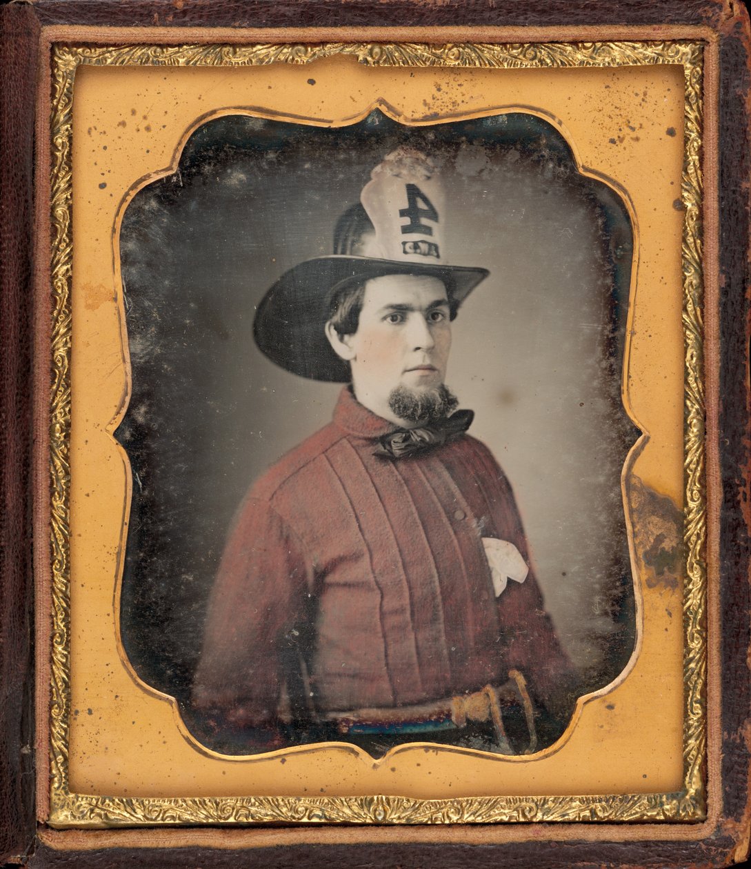 Palomiehen muotokuva tekijältä American 19th Century