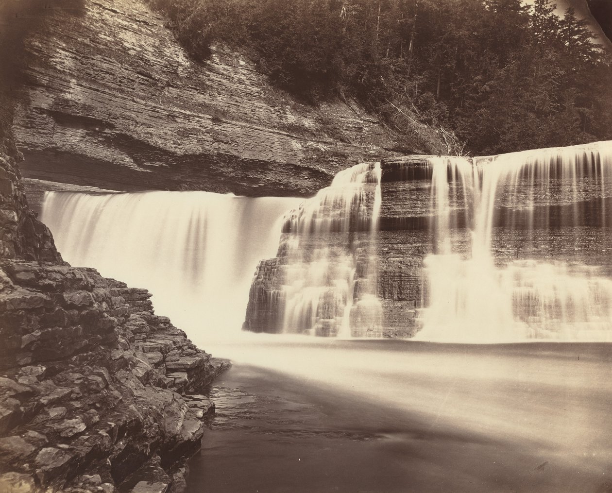 Trenton Falls, New York tekijältä American 19th Century