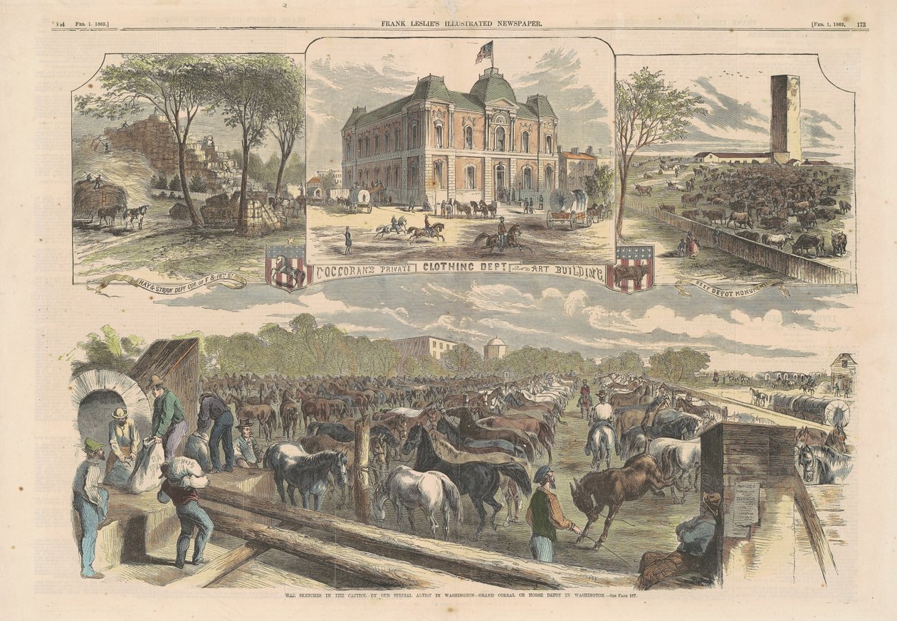Sotapiirrokset pääkaupungissa tekijältä American 19th Century