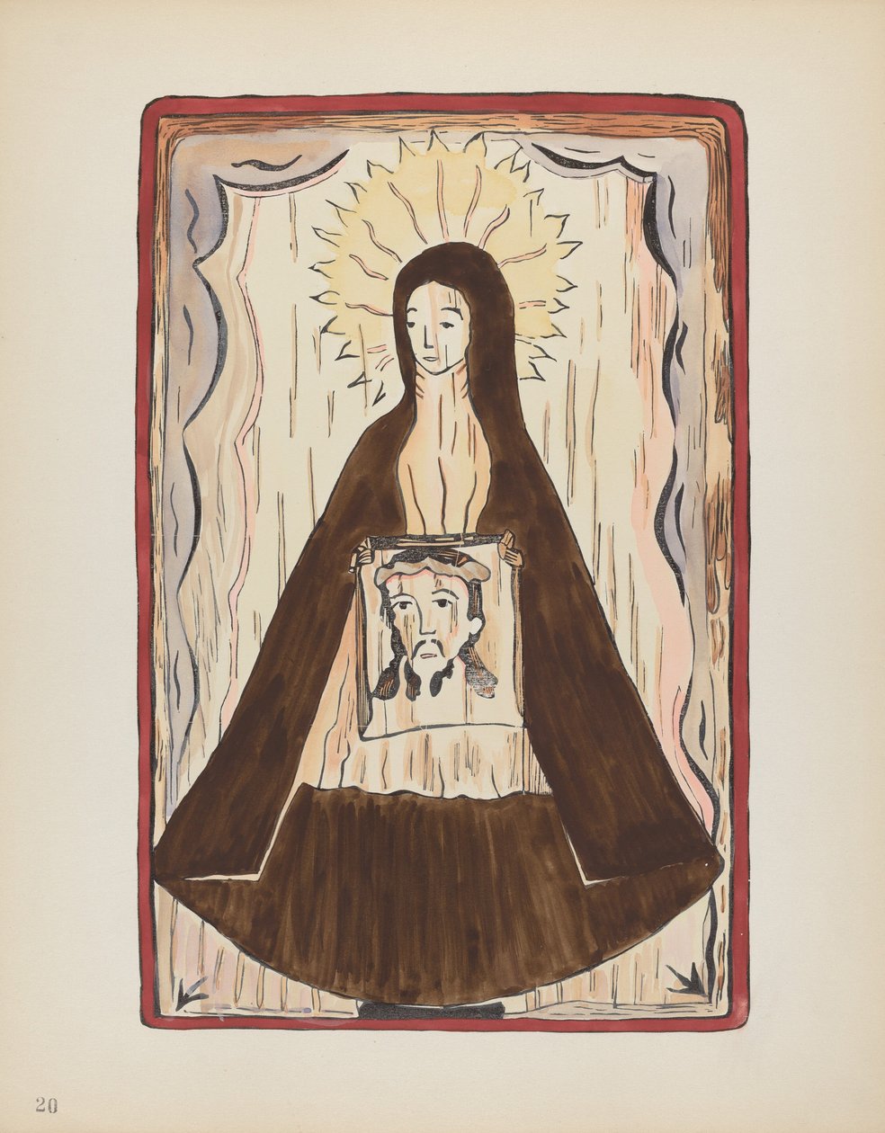 Levy 20: Saint Veronica: Portfoliosta "Uuden Meksikon espanjalaiset siirtomaamallit" tekijältä American 20th Century