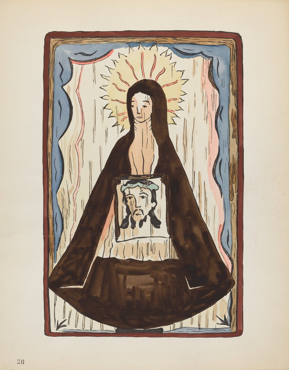 Levy 20: Saint Veronica: Portfoliosta "Uuden Meksikon espanjalaiset siirtomaamallit" tekijältä American 20th Century