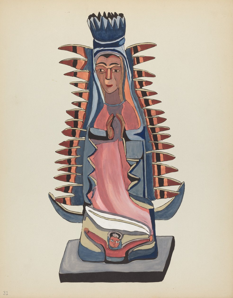 Levy 31: Our Lady of Guadalupe: Portfoliosta "Uuden Meksikon espanjalaiset siirtomaamallit" tekijältä American 20th Century