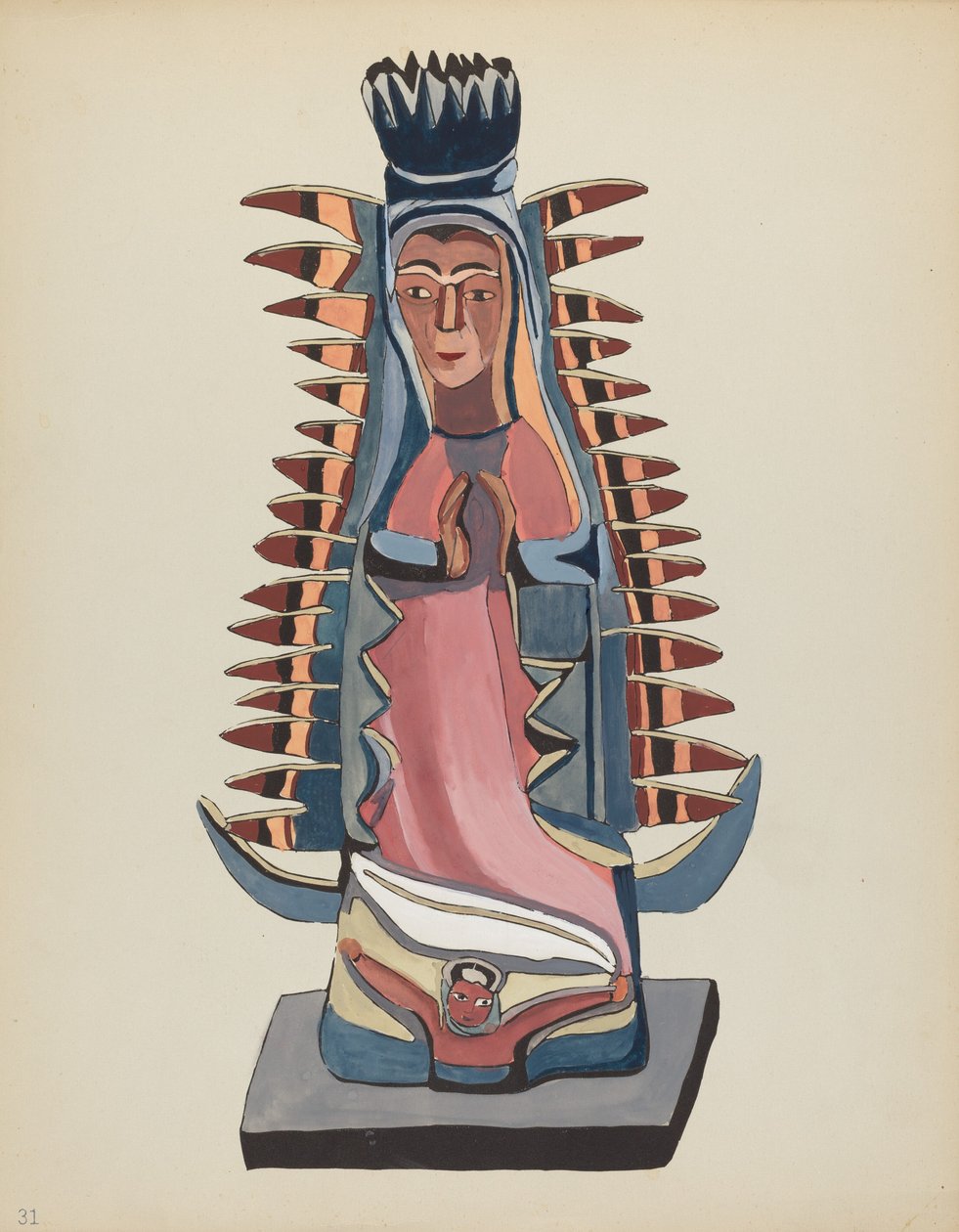 Levy 31: Our Lady of Guadalupe: Portfoliosta "Uuden Meksikon espanjalaiset siirtomaamallit" tekijältä American 20th Century
