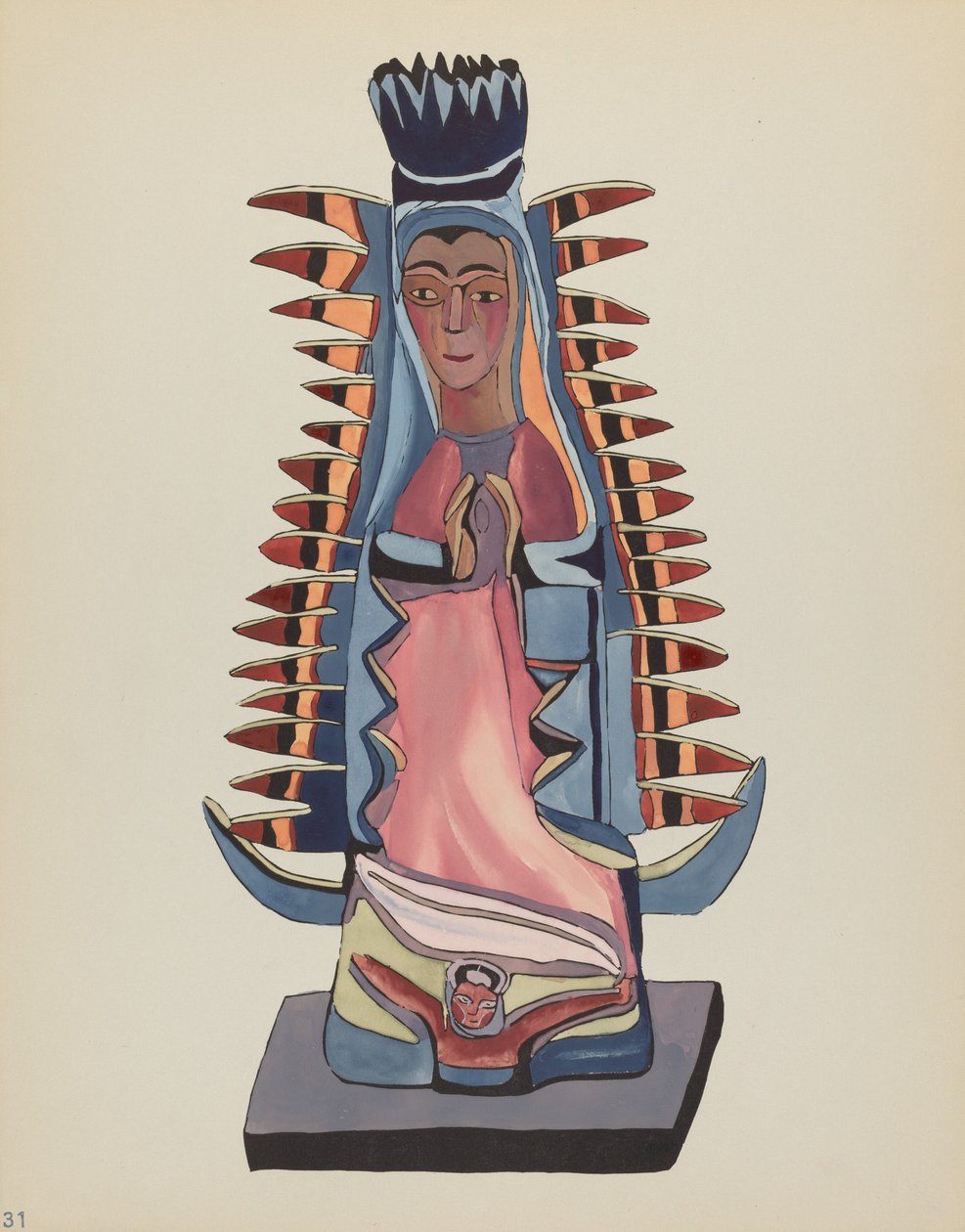 Levy 31: Our Lady of Guadalupe: Portfoliosta "Spanish Colonial Designs of New Mexico" tekijältä American 20th Century