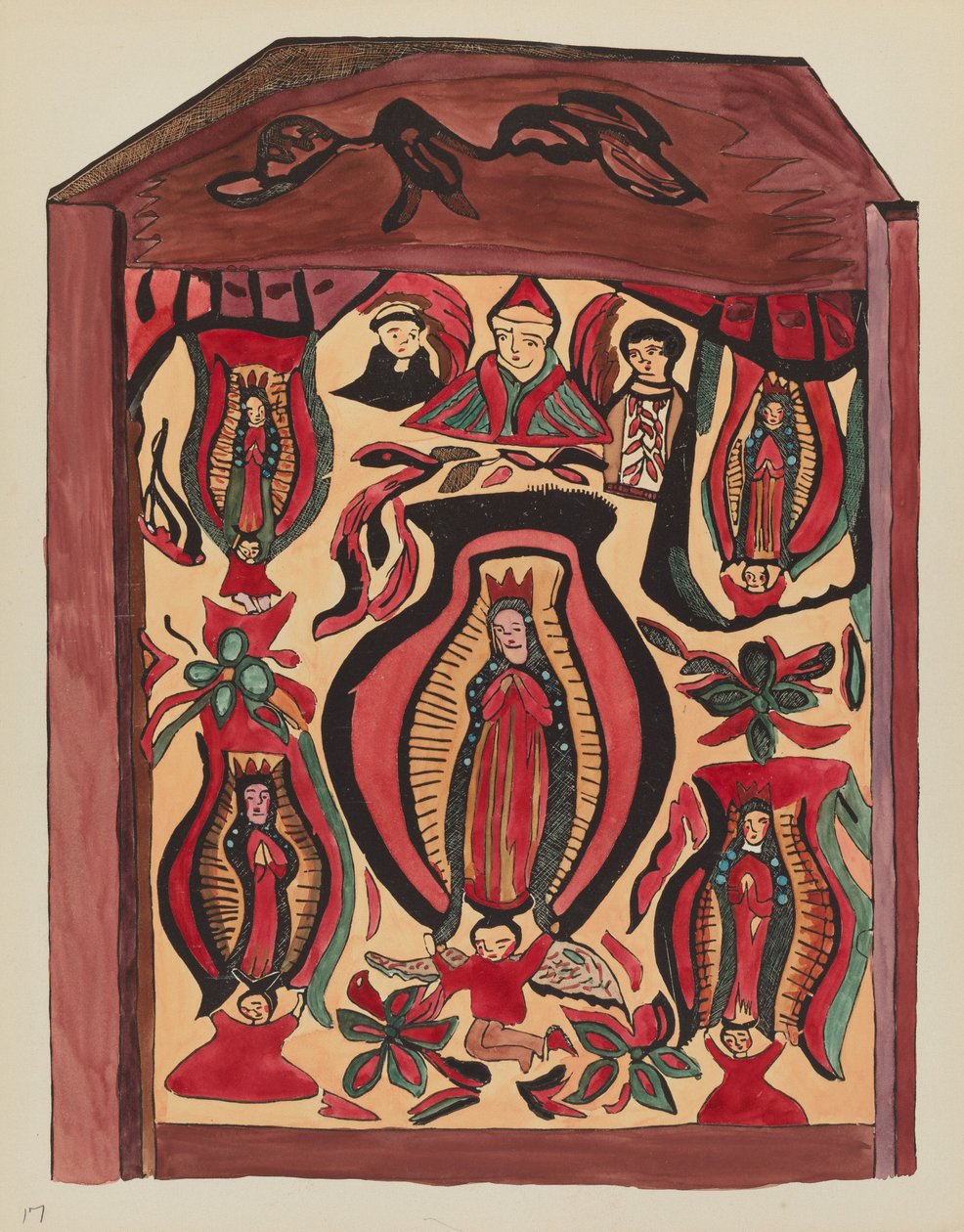 Levy 32: Our Lady of Guadalupe: Portfoliosta "Uuden Meksikon espanjalaiset siirtomaamallit tekijältä American 20th Century