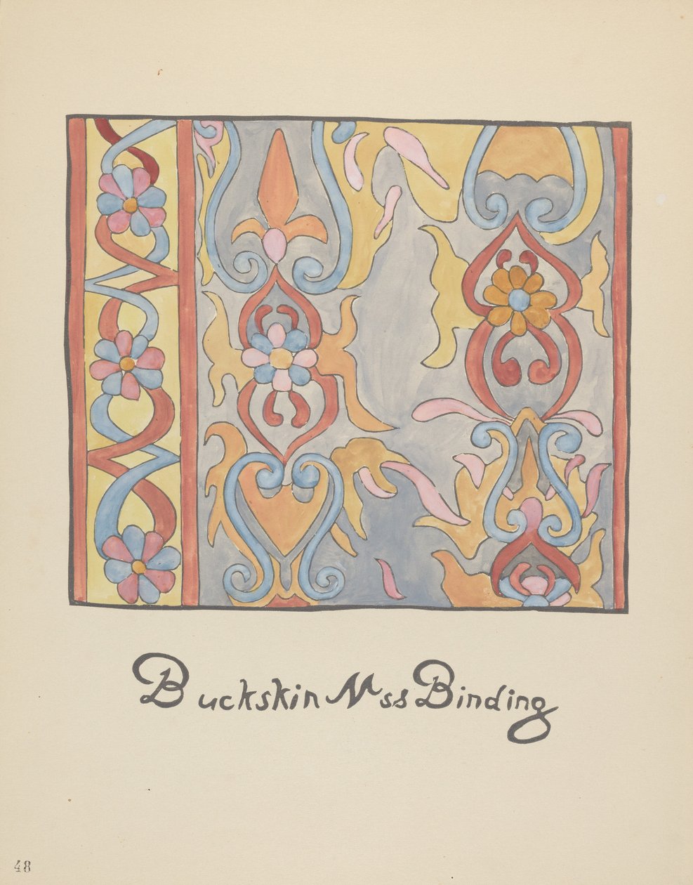 Levy 48: Buckskin Design: Portfoliosta "Spanish Colonial Designs of New Mexico" tekijältä American 20th Century
