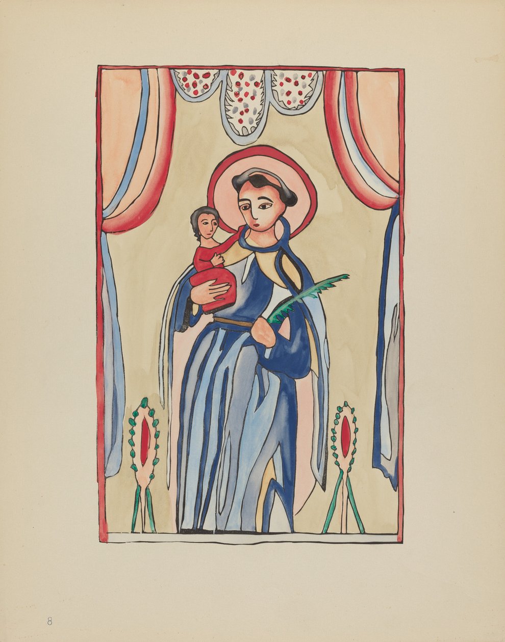 Levy 8: Saint Anthony of Padova: Portfoliosta "Uuden Meksikon espanjalaiset siirtomaamallit" tekijältä American 20th Century