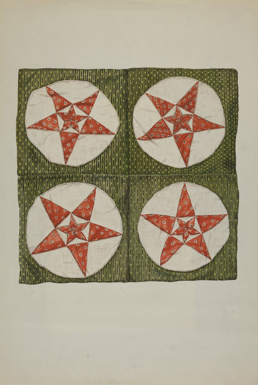 Quilt Blocks - Applique Starfinnish tekijältä American 20th Century