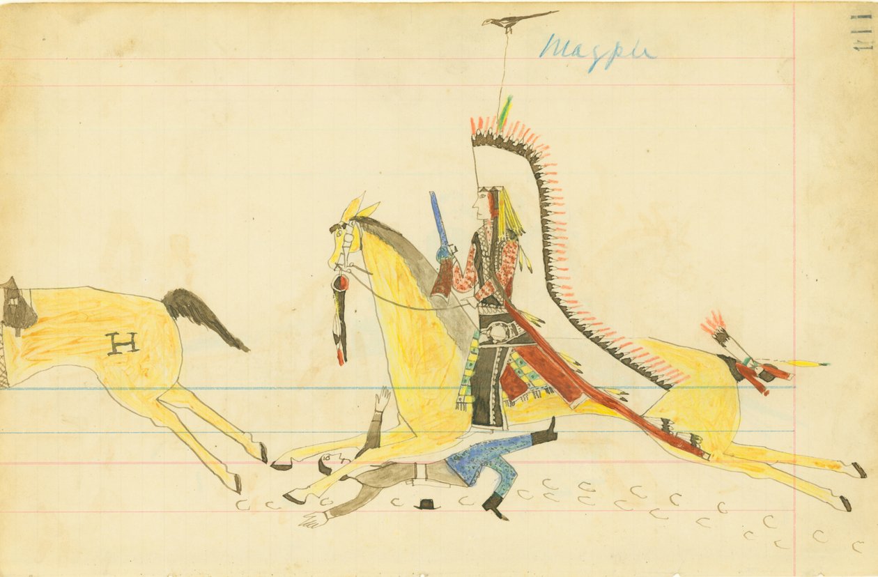 Harakka, ulvova susi, eteläinen Cheyenne tekijältä American Native