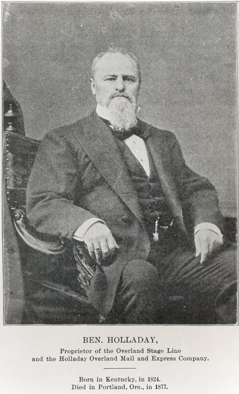 Ben Holladay (1824-77) (m/v valokuva) tekijältä American Photographer