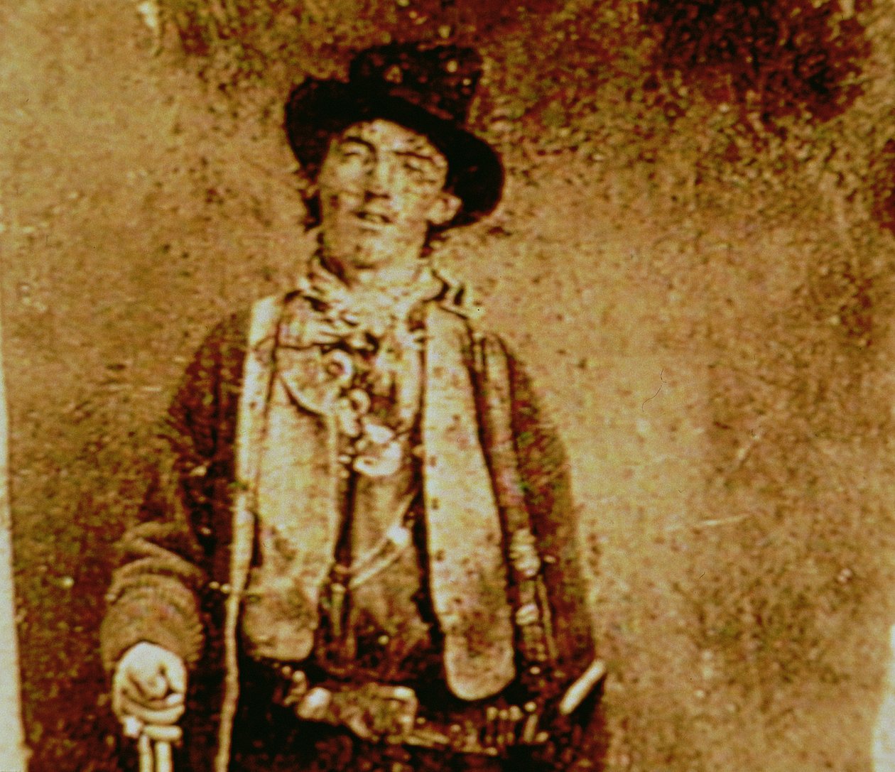 Billy The Kid (1859-81) n. 1880 (kopio alkuperäisestä säveltyypistä) tekijältä American Photographer