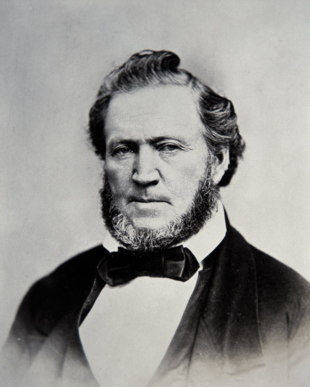 Brigham Young (1801-77) Mormonikirkon toinen presidentti (m/w kuva) tekijältä American Photographer