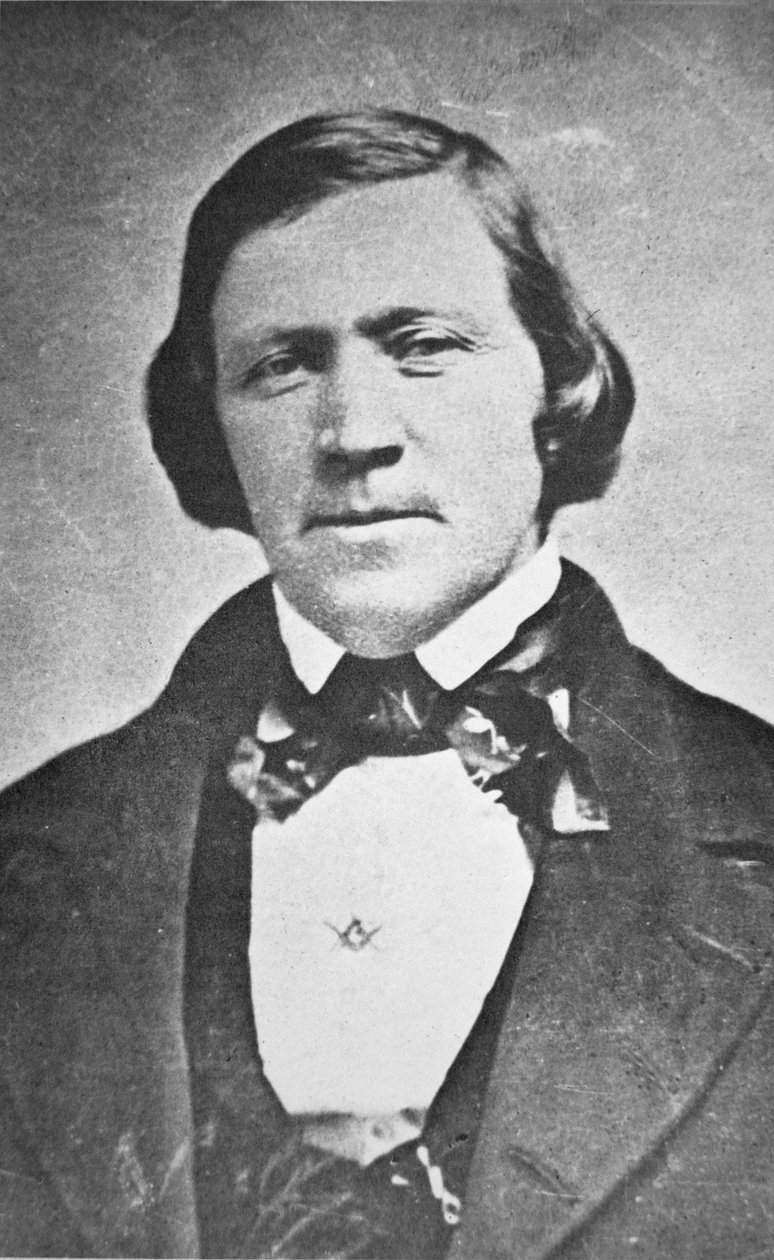Brigham Young (1801-77) Mormonikirkon toinen presidentti, 43-vuotias tekijältä American Photographer