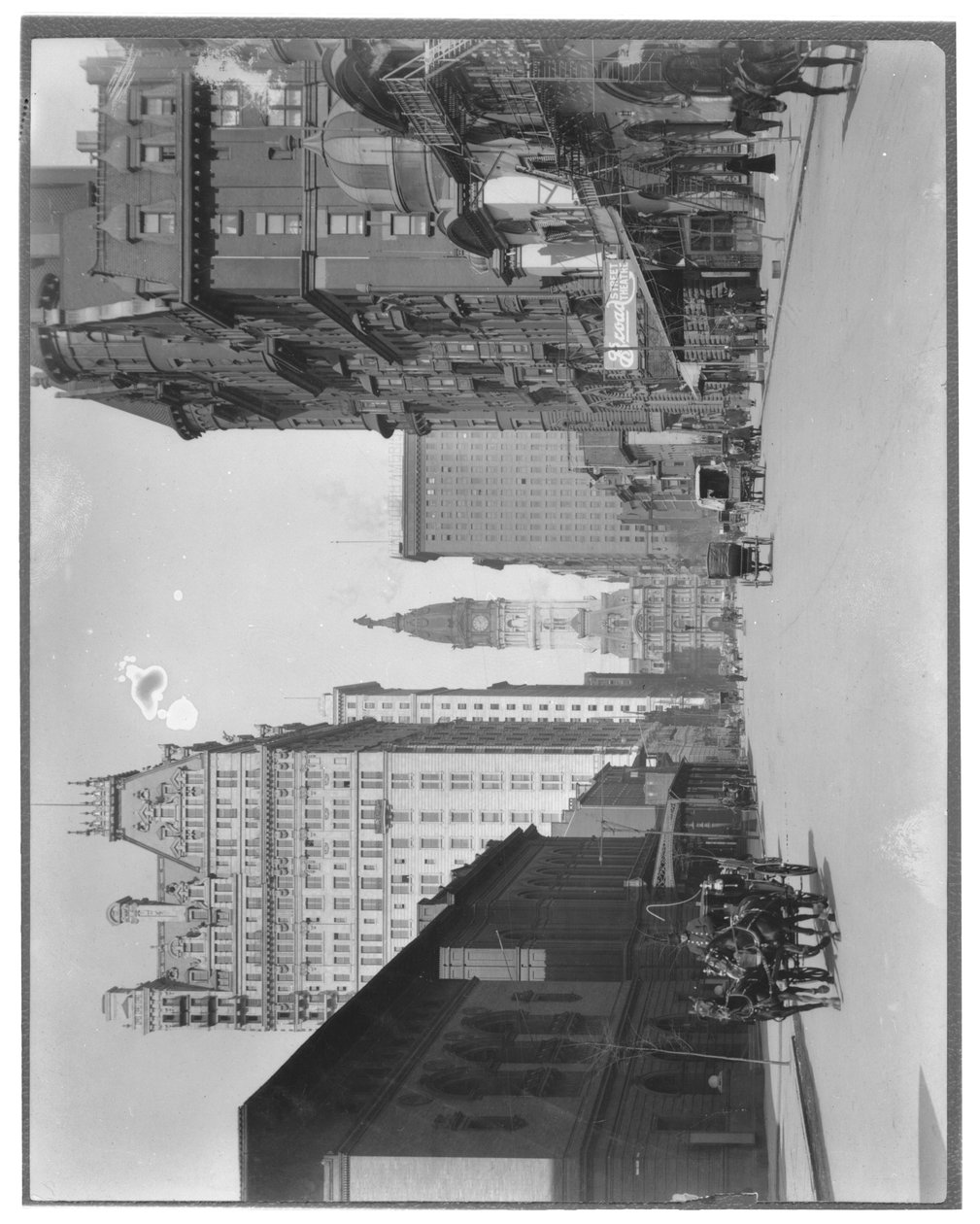 Broad Street North - kaupungintalo, Philadelphia, n. 1900 tekijältä American Photographer