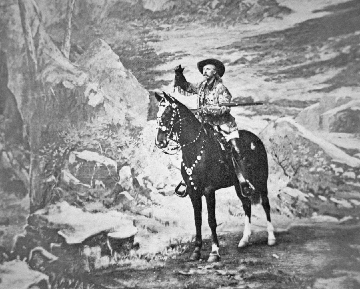 Buffalo Bill Cody (1846-1917) (m/v valokuva) tekijältä American Photographer