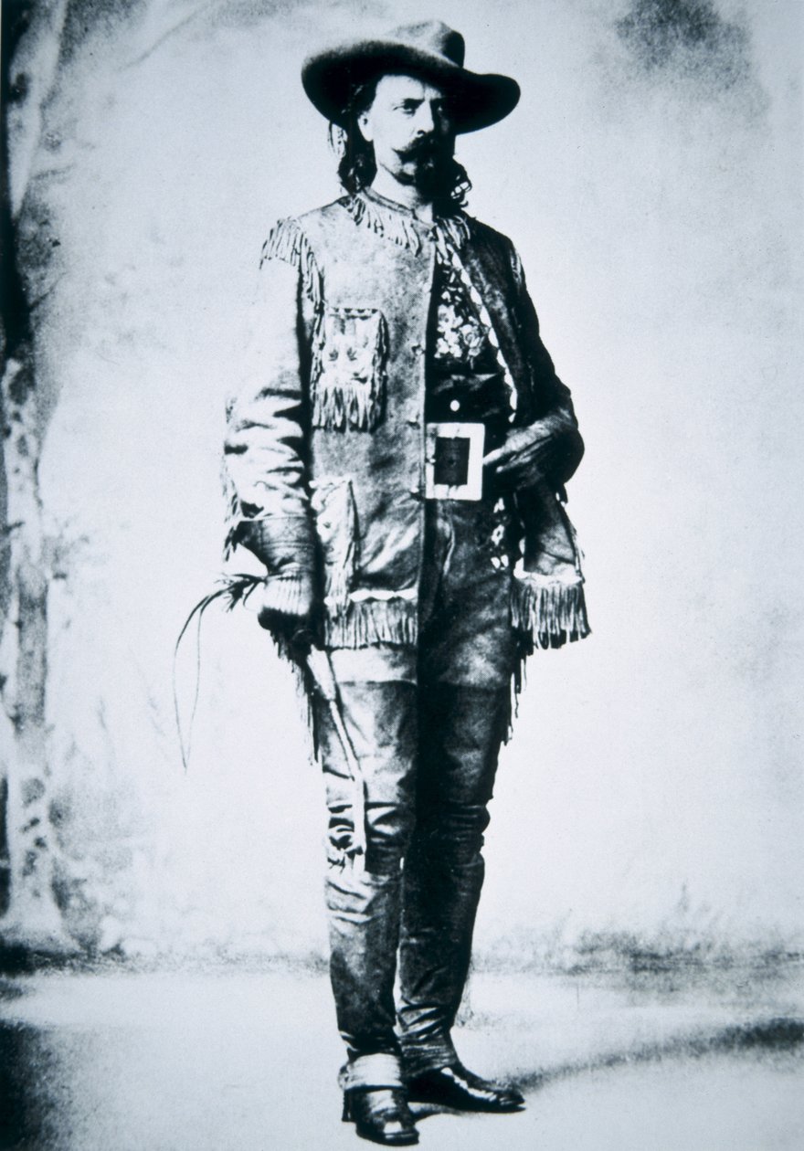 Buffalo Bill Cody (1846-1917) (m/v valokuva) tekijältä American Photographer