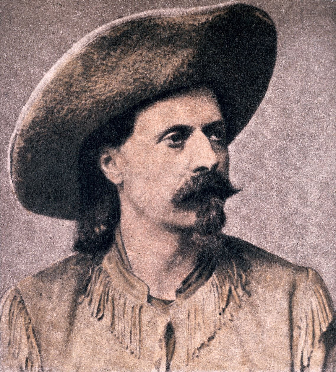 Buffalo Bill Cody (1846-1917) varhaisina raja-aikoinaan (m/w kuva) tekijältä American Photographer