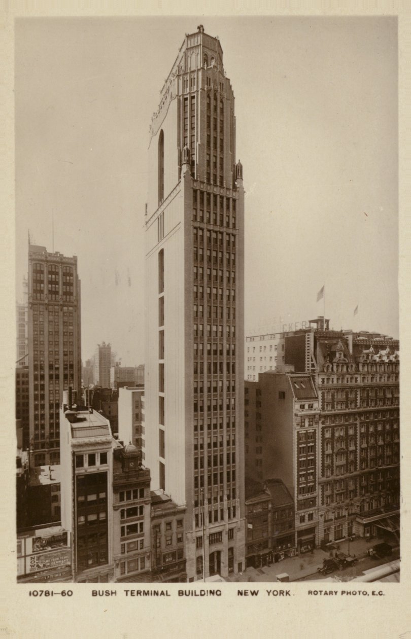 Bush Terminal Building, New York City, Yhdysvallat (s/w valokuva) tekijältä American Photographer