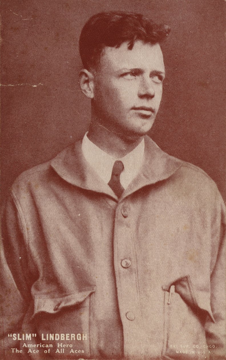Charles Lindbergh, yhdysvaltalainen lentäjä, joka teki ensimmäisen Atlantin ylittävän yksinlennon. tekijältä American Photographer