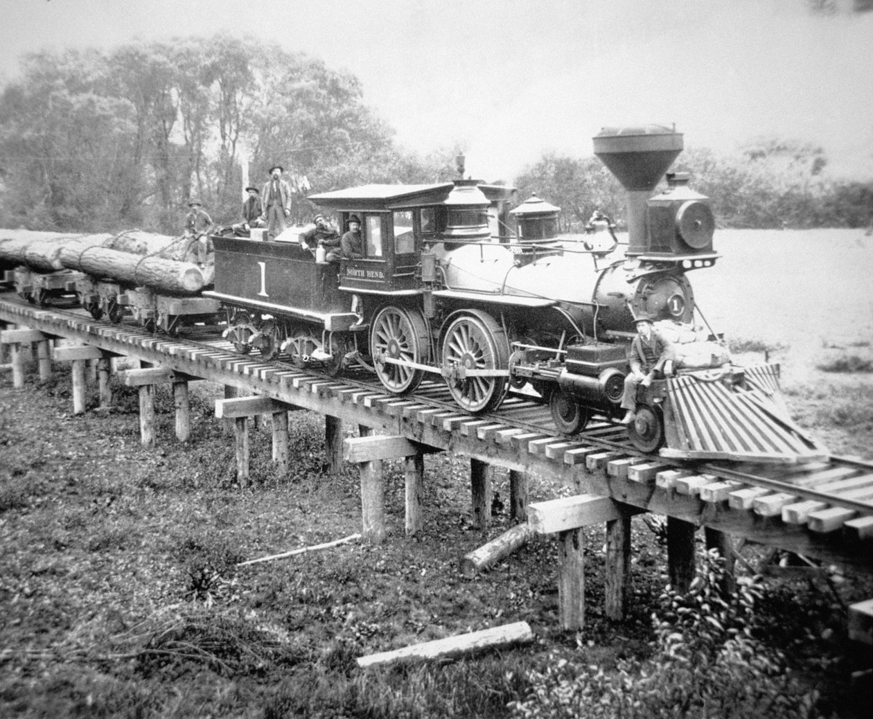 Rahtijuna, Coss County, Oregon, n. 1880 (b/w valokuva) tekijältä American Photographer