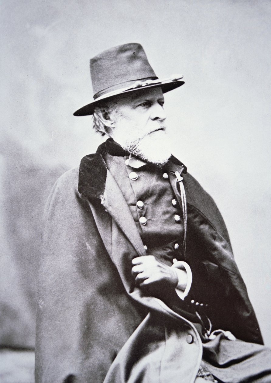 Kenraali Philip St George Cooke (1809-1895) (m/w valokuva) tekijältä American Photographer