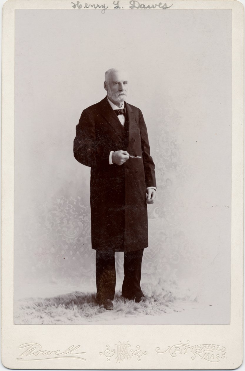 Henry Laurens Dawes (1816-1903), Yhdysvaltain senaattori, kuva: Nowell, Pittsfield, Massachusetts (valokuva). tekijältä American Photographer
