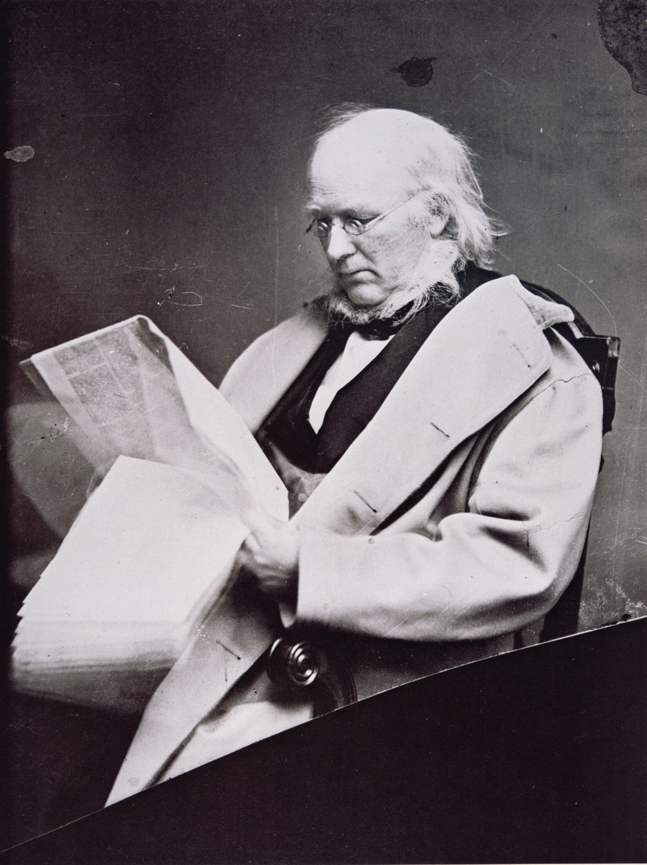 Horace Greeley (1811-72) (m/v valokuva) tekijältä American Photographer