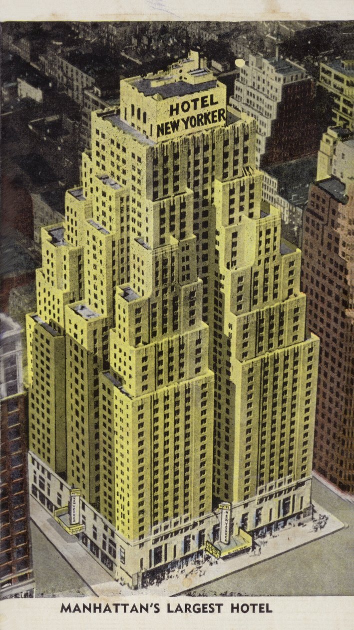 Hotel New Yorker, Manhattanin suurin hotelli, New York City, Yhdysvallat (värillinen kuva) tekijältä American Photographer