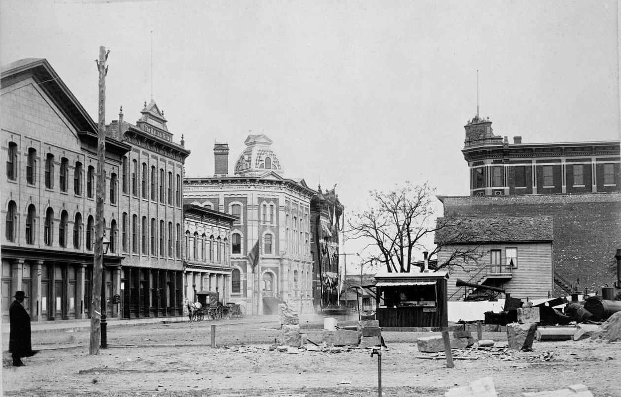 Lamar and Commerce Streets, Dallas, n. 1890 tekijältä American Photographer