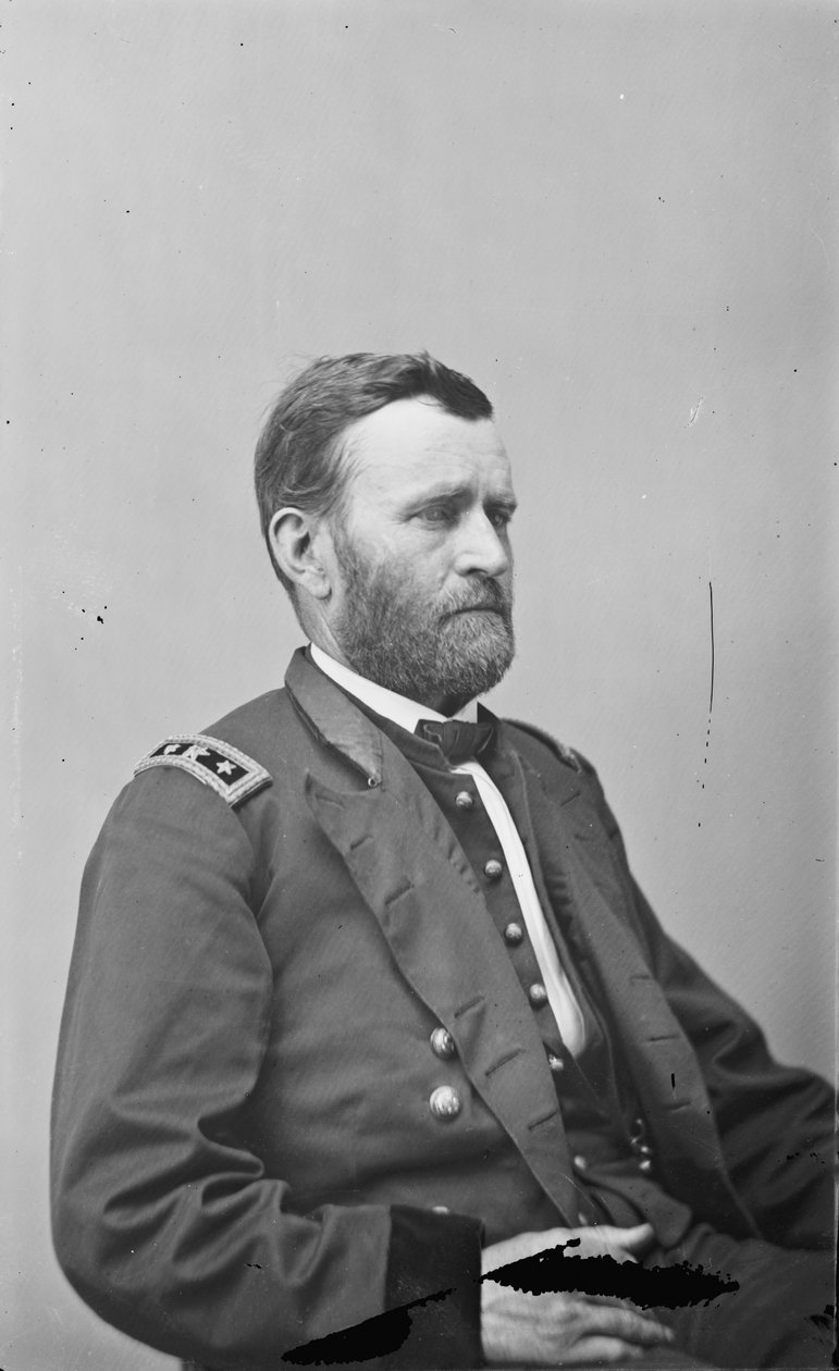 Kenraalimajuri Ulysses S. Grant, liittovaltion armeijan upseeri tekijältä American Photographer