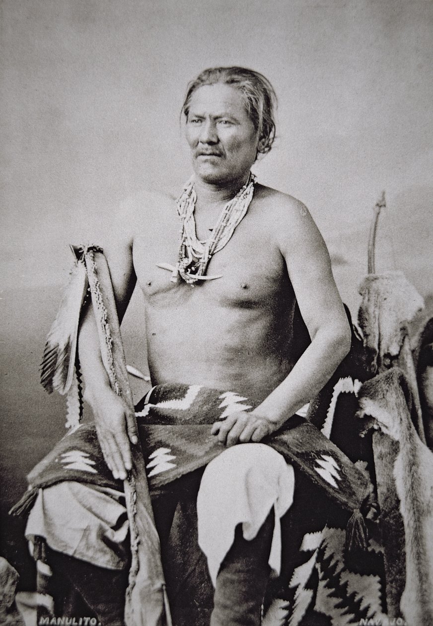 Manuelito (1818-93) Navajo-kansakunnan päällikkö 1870-84 tekijältä American Photographer