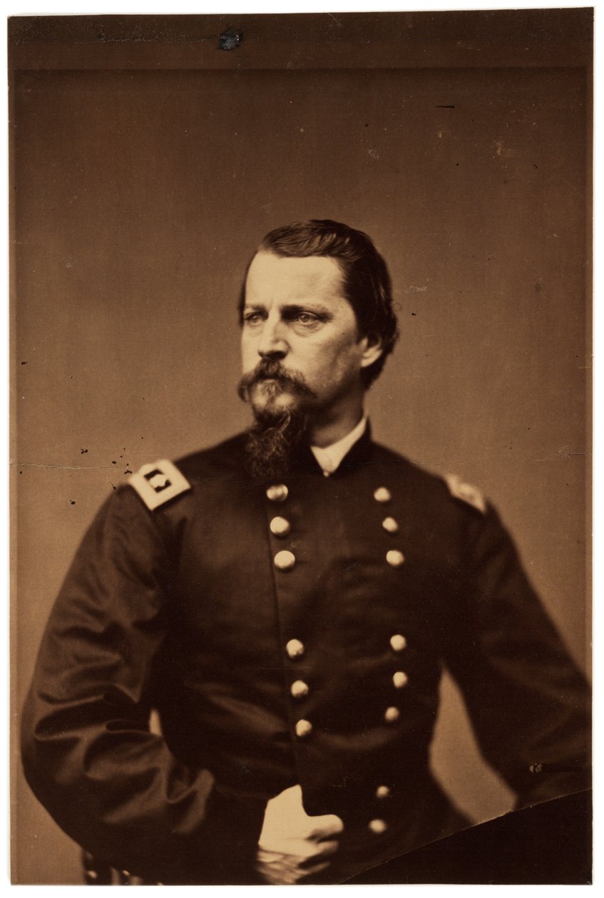 Valokuva muotokuva Winfield Scott Hancockista, n. 1860 (seepiakuva) tekijältä American Photographer
