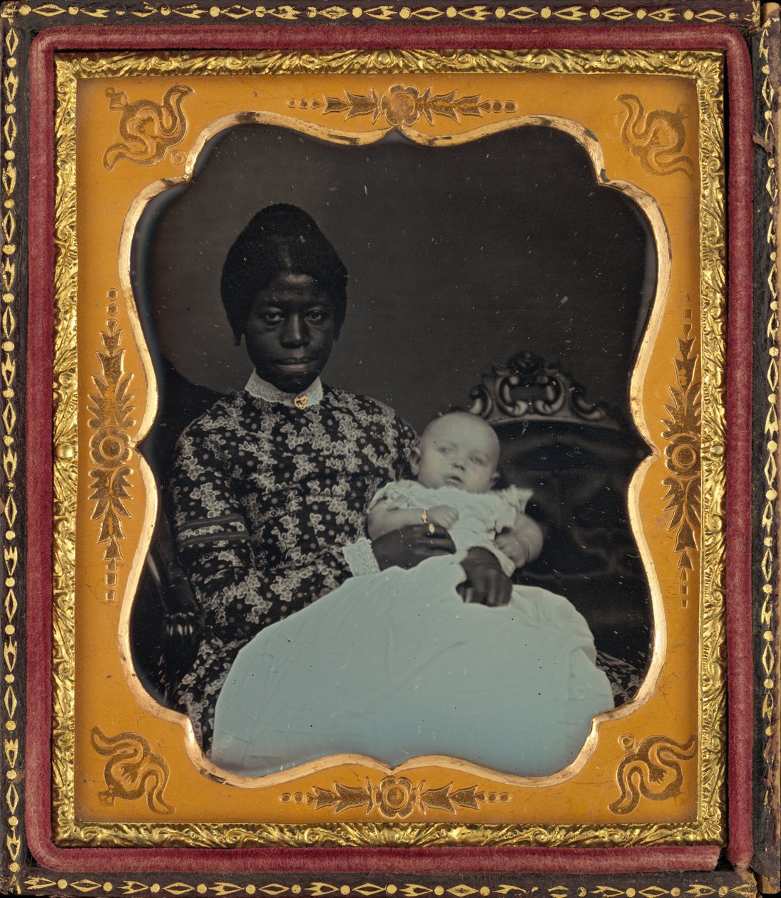 Naisen ja vauvan muotokuva,1853 (kuva) tekijältä American Photographer