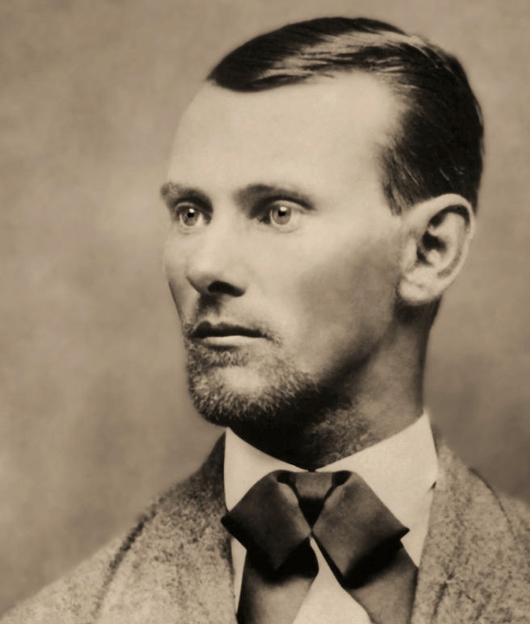 Muotokuva lainsuojattomasta Jesse Jamesista (1847-1882), (Kabinettikuva) tekijältä American Photographer