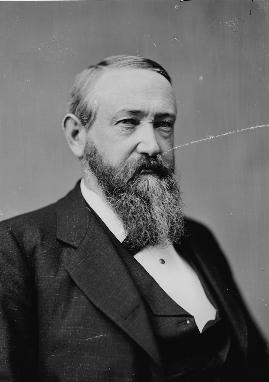 Presidentti Benjamin Harrison, n. 1870-1880 tekijältä American Photographer