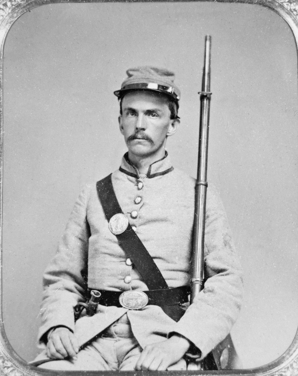 Sotamies James Greer, 4. Georgian jalkaväki, Konfederaation armeija (m/v kuva) tekijältä American Photographer