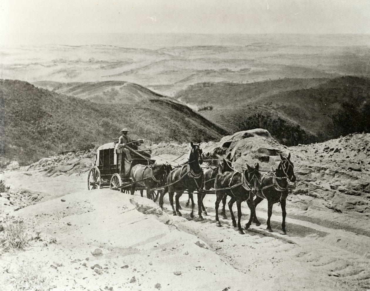 Stagecoach creuant el pas de San Marcos, finlandès de Califòrnia tekijältä American Photographer