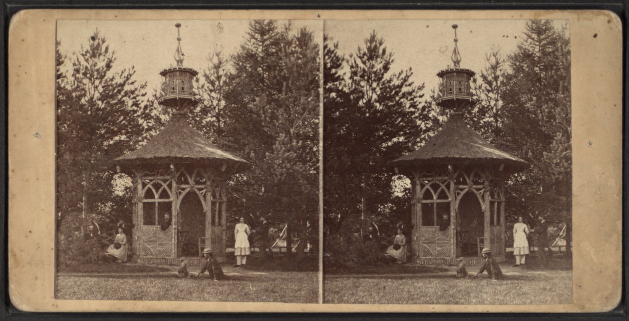 Summer House, Oneida Community, New Yorkin osavaltio, 1873 tekijältä American Photographer
