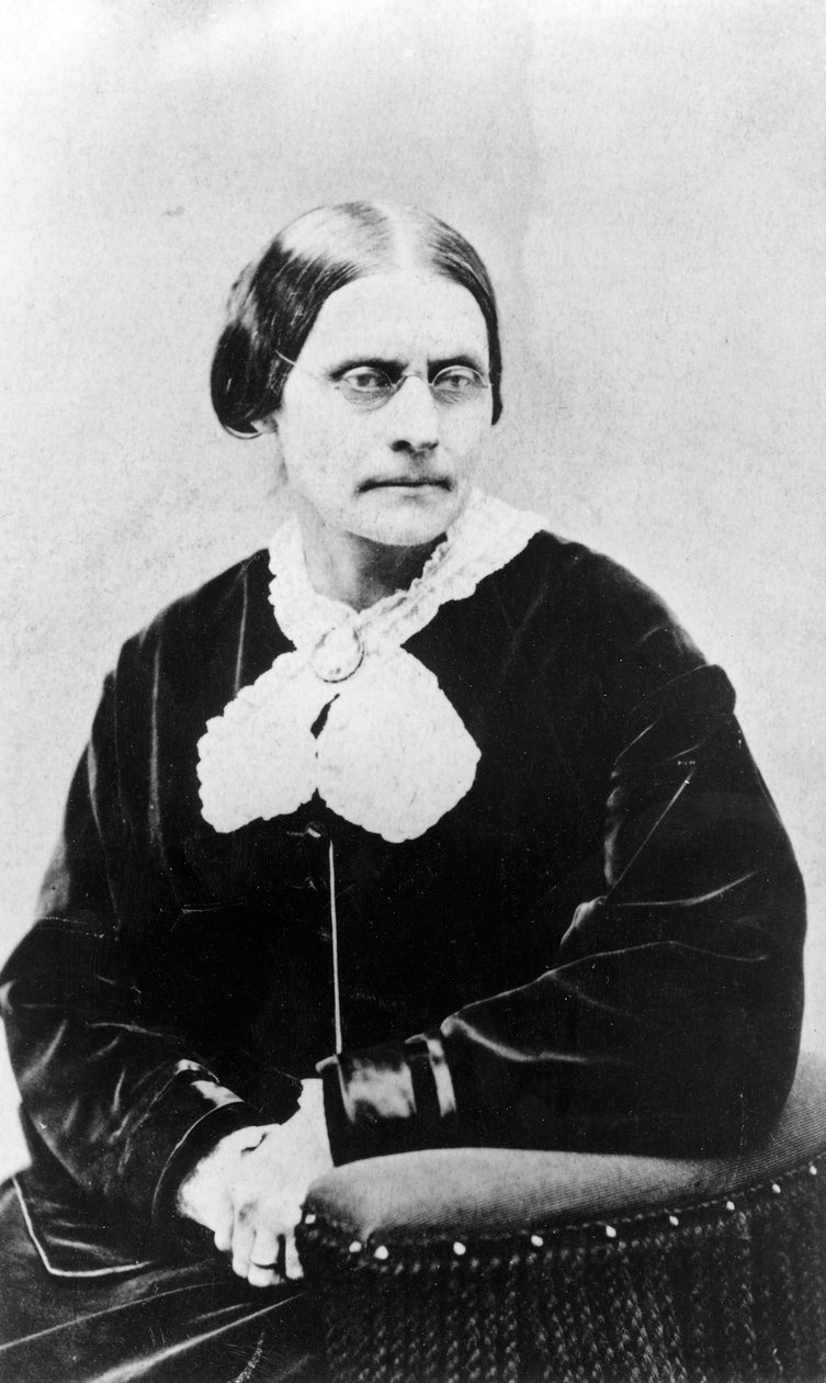 Susan Brownell Anthony (1820-1906) n. 1871 tekijältä American Photographer