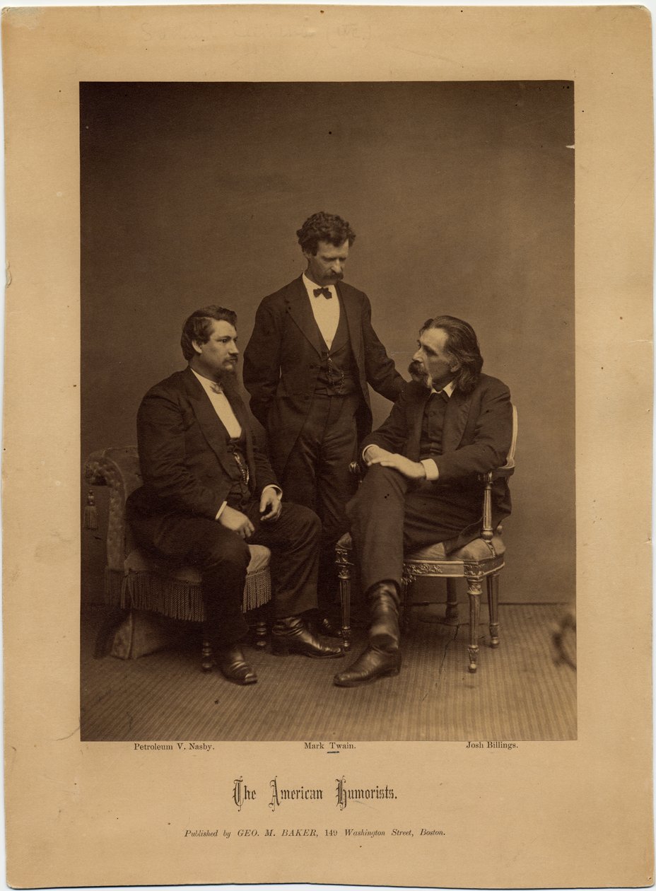 The American Humorists, ryhmäkuva George M Baker, Boston (albumikuva) tekijältä American Photographer