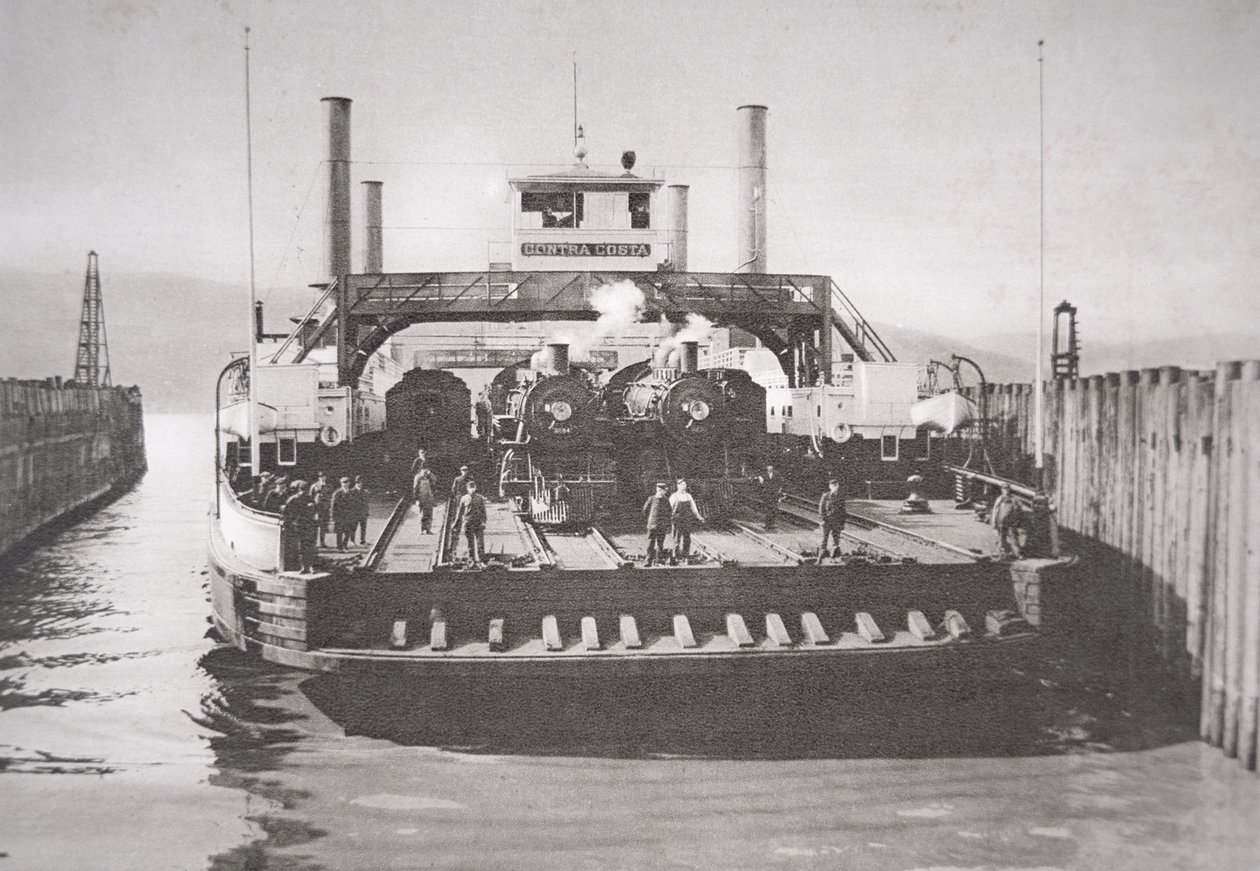 Contra Costa Ferry, n. 1920 (m/w kuva) tekijältä American Photographer