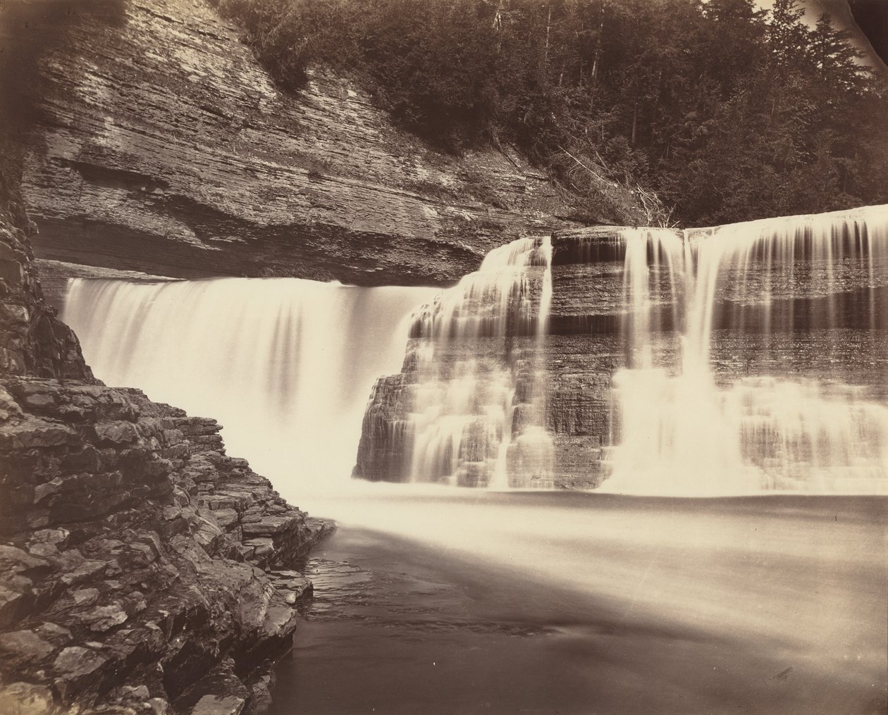 Trenton Falls, New York,c. 1870 (kuva) tekijältä American Photographer