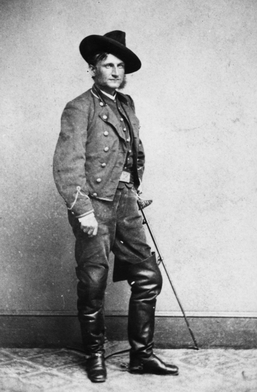 Unionin ratsuväen kenraali Hugh Judson Kilpatrick, noin 1860-luku tekijältä American Photographer
