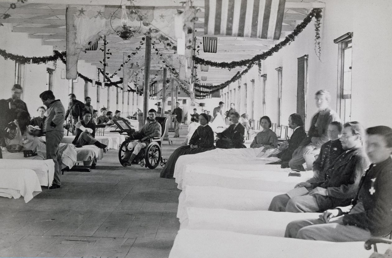 Osasto Armory Square Hospitalissa, Washington DC, n. 1865 tekijältä American Photographer