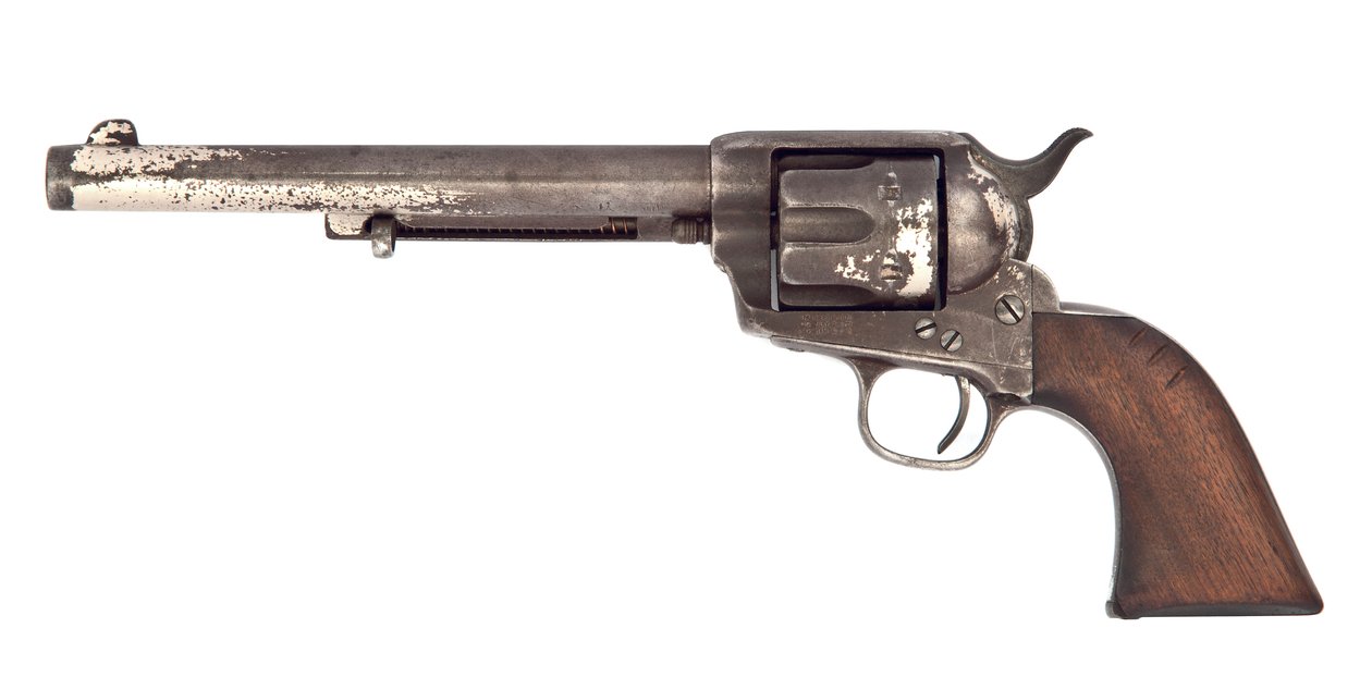 .44-40 "Model 1873" kuuden laukauksen yksitoiminen armeijan revolveri, Colt, Hartford, 1881 tekijältä American School