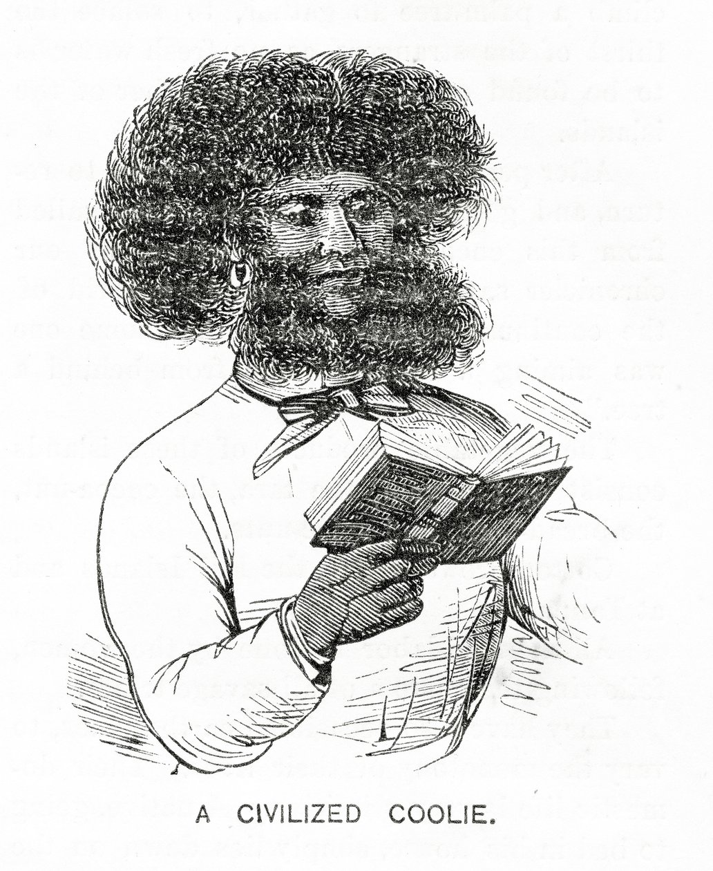 A Civilized Coolie, kuvitus Appletons Journalista, 4. toukokuuta 1872 tekijältä American School