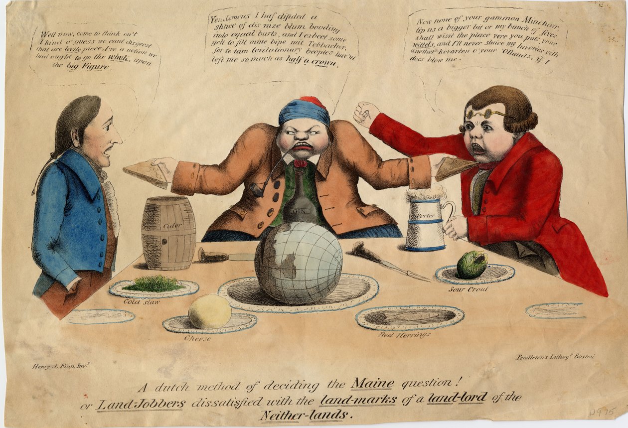 Hollantilainen menetelmä Mainen kysymyksen ratkaisemiseksi!, n. 1831 tekijältä American School