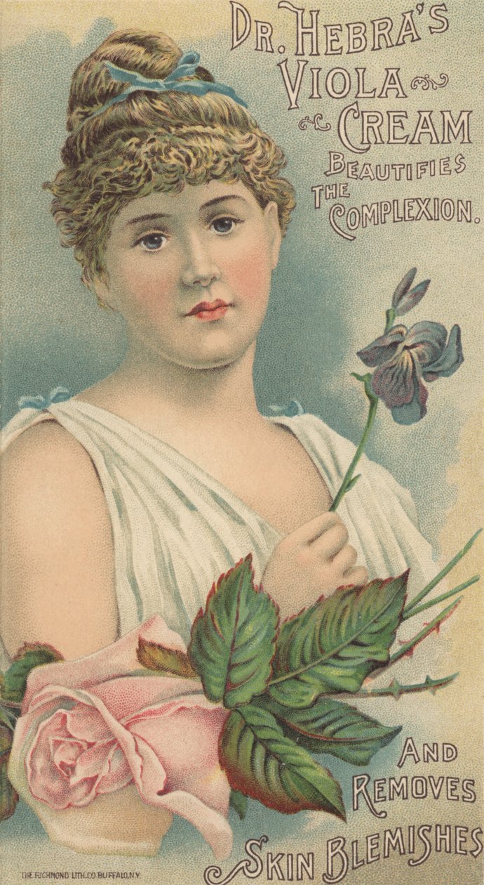 Mainos Dr. Hebras Viola Creamille, n. 1897 tekijältä American School